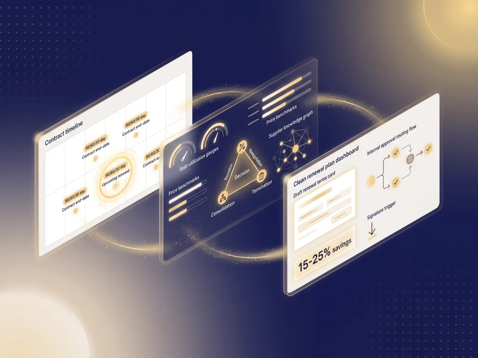 Renewal Agent. Tracks Dates. Gathers Usage. Drafts Plans. Negotiates.